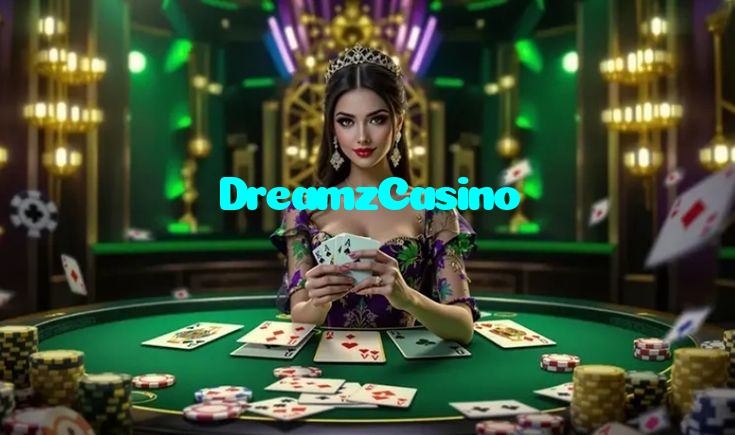DreamzCasino casino presented on mobile device in Pakistan with slots and live games